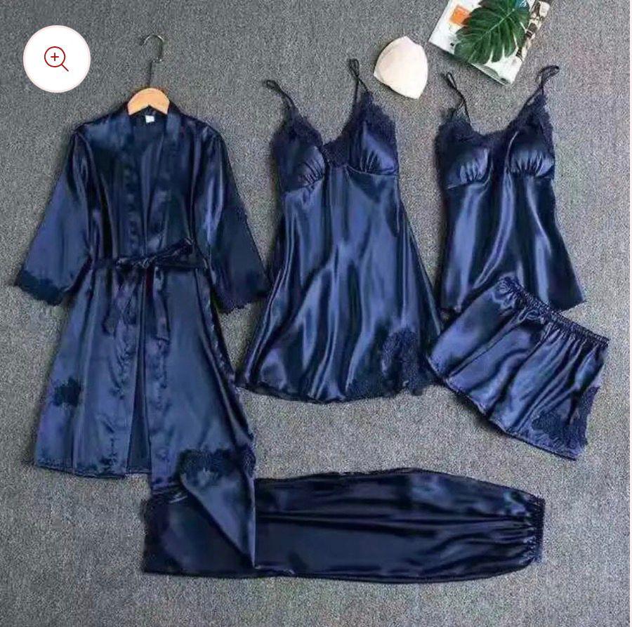 The Ultimate Silk Wardrobe: 5-Piece Intimate Set