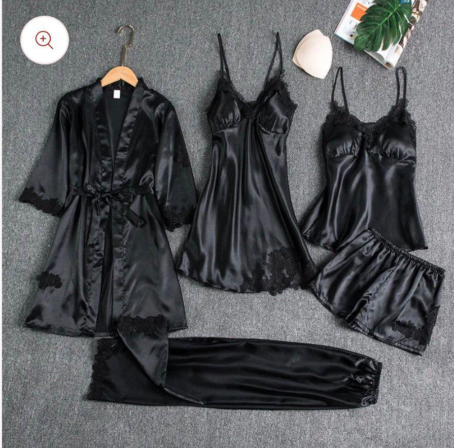 The Ultimate Silk Wardrobe: 5-Piece Intimate Set