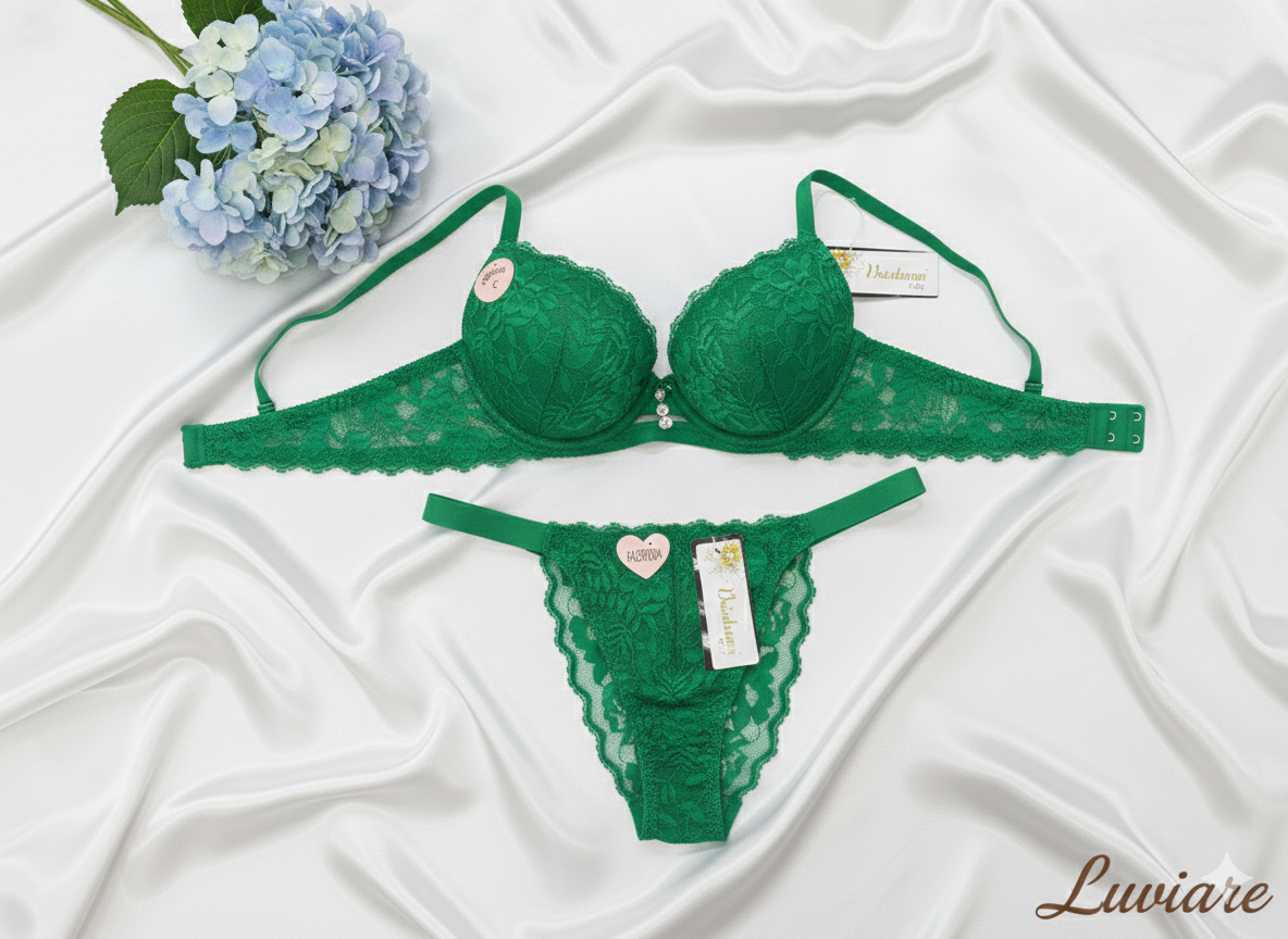 Bridal bra set with net